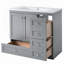 Meuble-lavabo simple 35,80 po avec plateau en résine Tashalee-1602483821