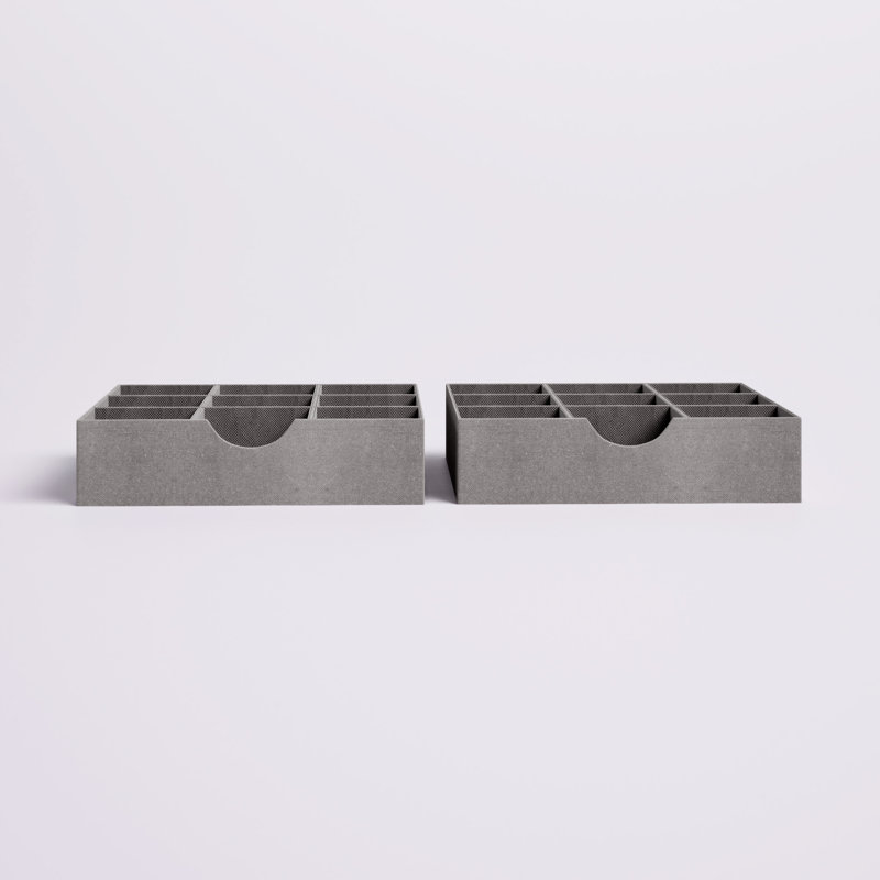 Kinney 3" H x 12" W x 12" D Drawer Organizer