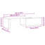 Table basse vidaXL chêne noir 59,06 x 19,69 x 13,78 po