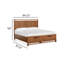 Grand lit de rangement avec commode Gragg