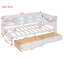 Lit de jour moderne simple avec 2 tiroirs, lit de jour avec tablette de rangement et ports de chargement USB-1818892286