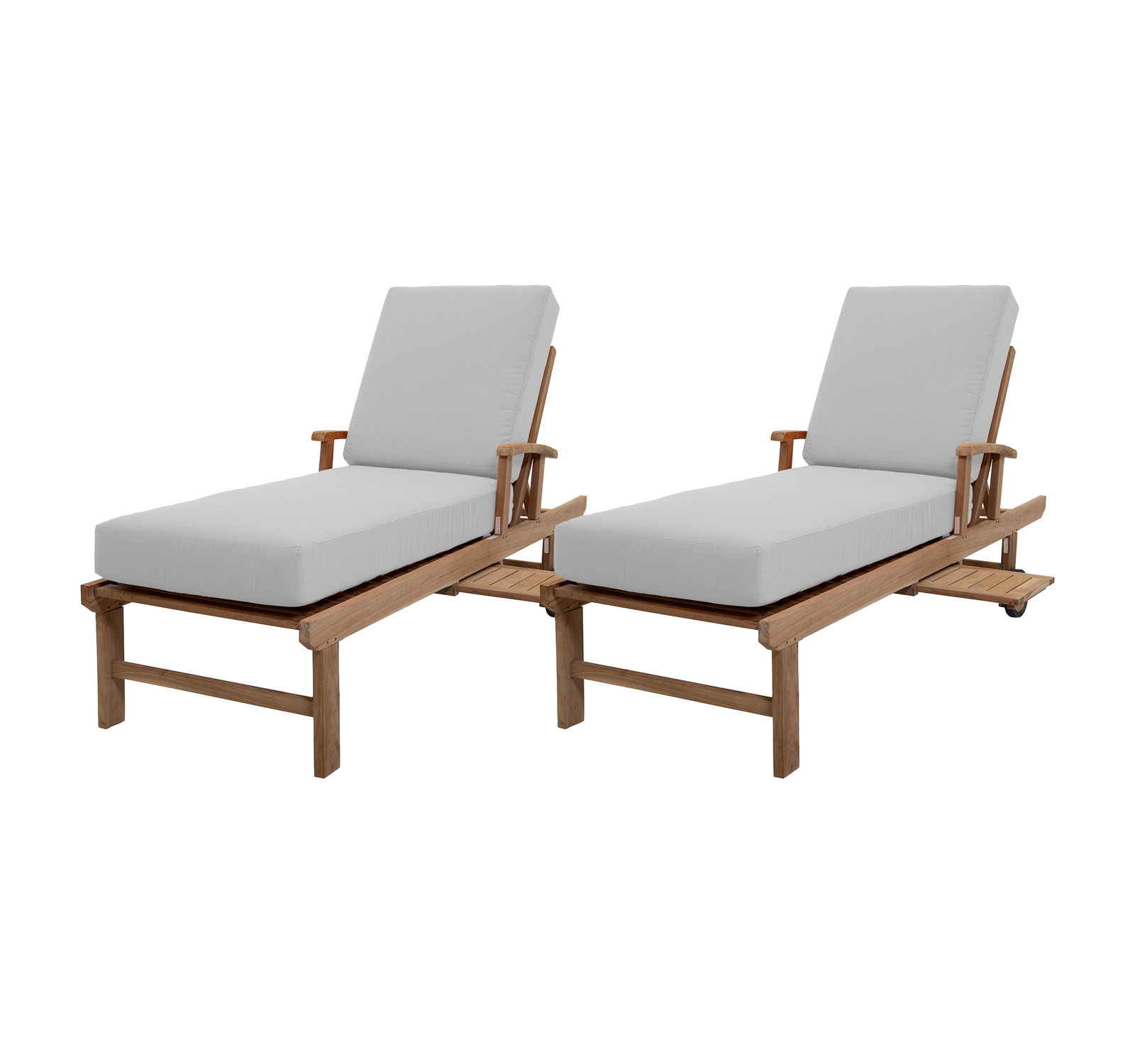 Huntington 26'' Outdoor Teak Chaise Lounge, Natural Sunbrella®
