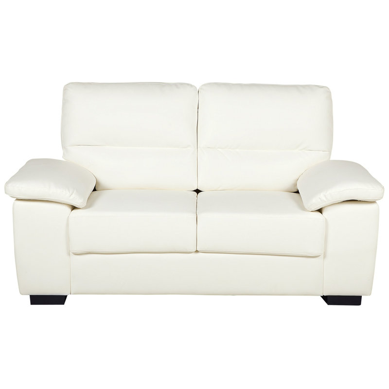 Clyburn 2 - Piece Faux Leather Living Room Set, Cream