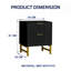 50cm W Plastic Bedside Table