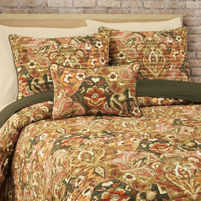 STAINED GLASS 18" SQUARE QUILTED DECORATIVE THROW PILLOW