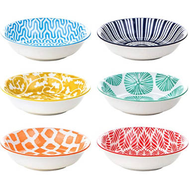 Ceramic Dipping Bowls, 2.5oz Mini Bowls Soy Sauce Dish, Dip Bowls, Appetizer Side Dishes for Sushi,Sauce, Party, Pinch Bowls Pack of 6(Assorted Colors