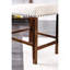 Ensemble de chaises capitonnées ivoire rembourrées en tissu 2 pièces