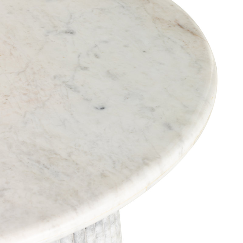 Oranda Marble Coffee Table, Polished White