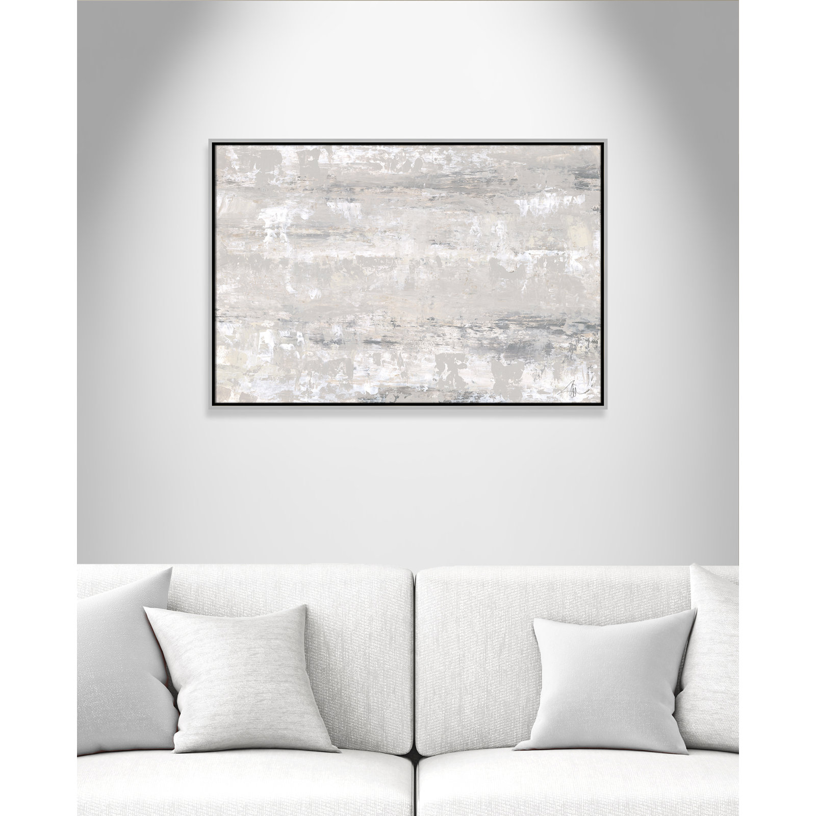 Desert Winds by Filippo Ioco - Print, 25.5" H x 37.5" W x 2" D, Silver Framed Canvas