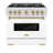 ZLINE Autograph Edition 36 in. Classic Satin Steel Gas Range w/ Door & Accents-105283527