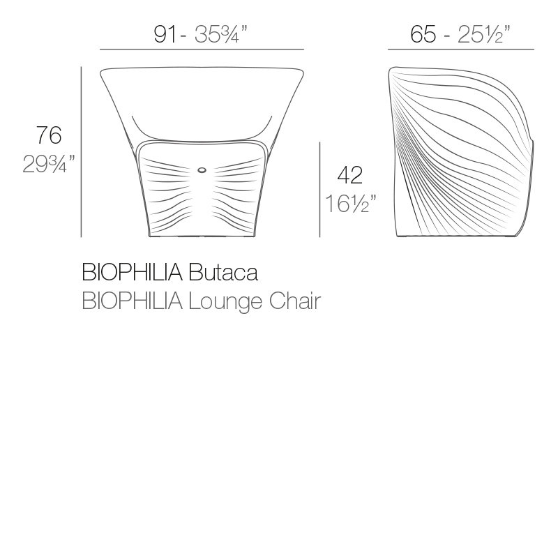 Biophilia Patio Chair, White