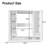 Pakasept Freestanding Closet System, 64.9" Stand-alone Wardrobe With 6 Display Storage Cabinet & Hanging Rods & 2 Wood Drawers