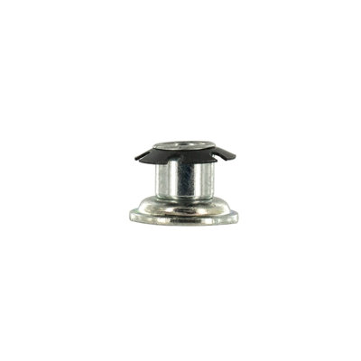 Inserts de niveleur simples à filetage étoile en métal Outwater Industries pour tubes ronds de 7/8 po, acier traité thermiquement et base plaquée en zinc, s'adapte aux tubes ronds de calibre 16 à 18, filetage: 5 / 16-18, paquet de 20