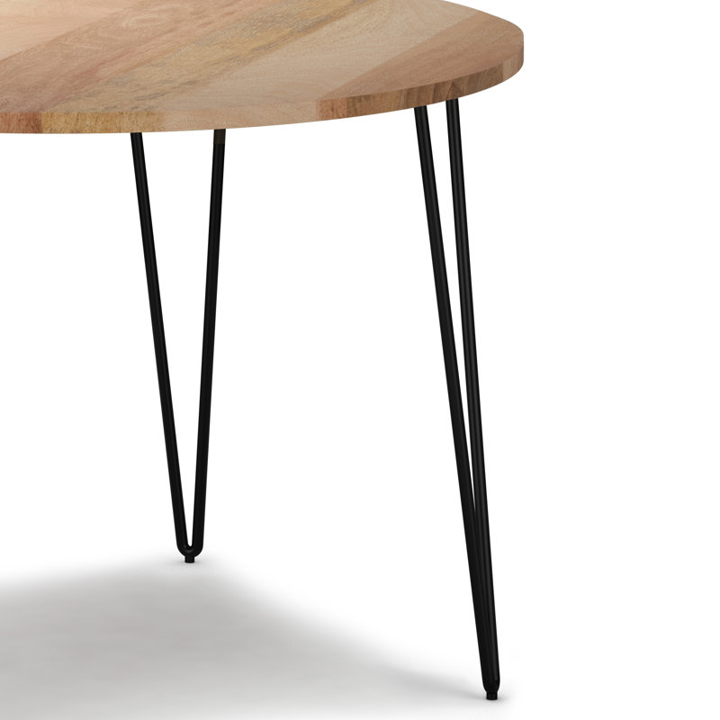 Hunter 45" Natural Mango Wood Round Dining Table