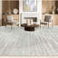 Tapis gris noué à la main-70119329