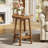 19.7 Inch Solid Wood Round End Table With Open Storage (Set of 2)