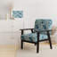 Fauteuil d'appoint rembourré Blue Coastal Harmony
