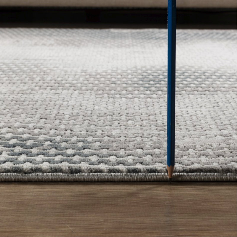 Gray Area Rug, Rectangle 5'3" x 7'3"