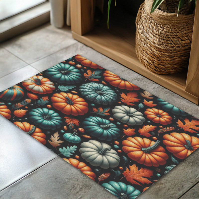 Tapis tressé Patch of Fall, Rectangulaire 3 pi x 5 pi