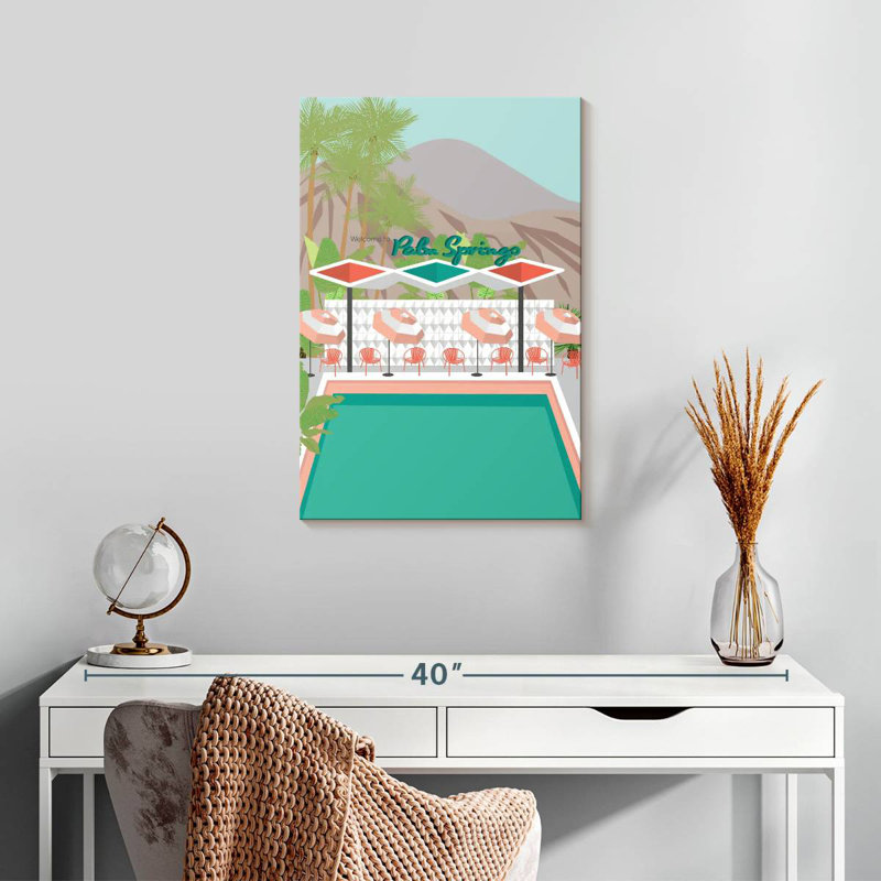 Alvord Welcome To Palm Springs, H 24 po x l 16 po