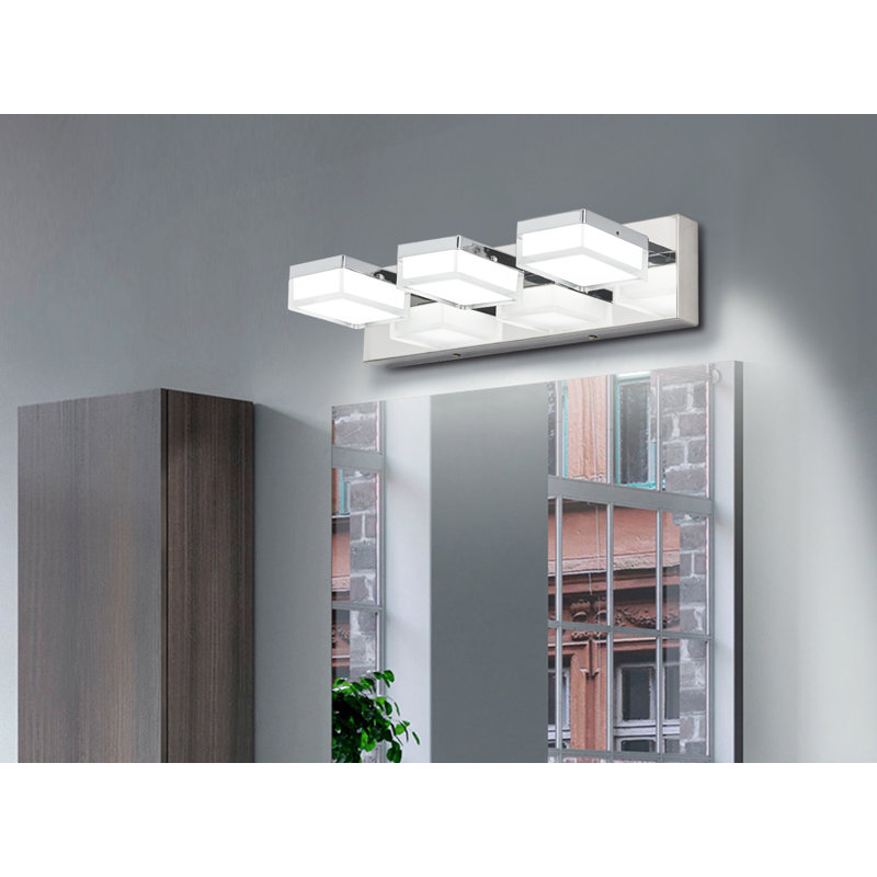 3 - Light LED Vanity Light, Chrome