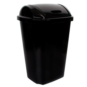 Plastic Swing Top Kitchen Trash Can - 13.5 Gallons