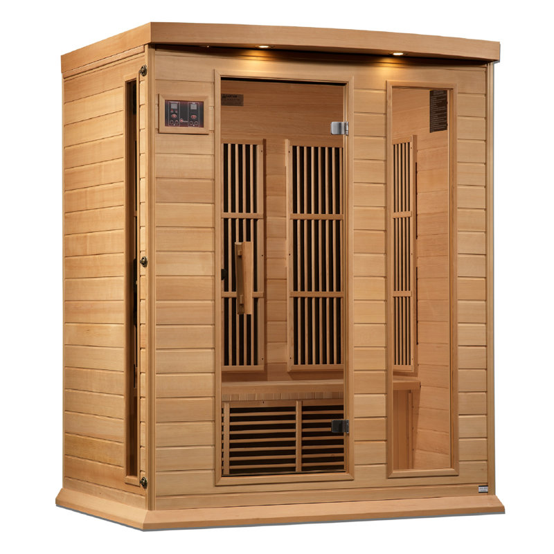 Sauna infrarouge dynamique pour 3 personnes compatible avec Bluetooth FAR en pruche