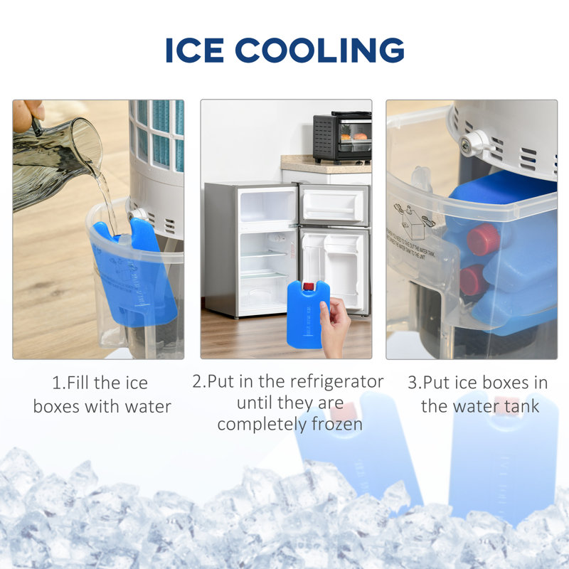 HomCom Portable Evaporative Cooler with Remote Included