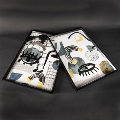 2 Piece Single Picture Frame Painting on MDF
