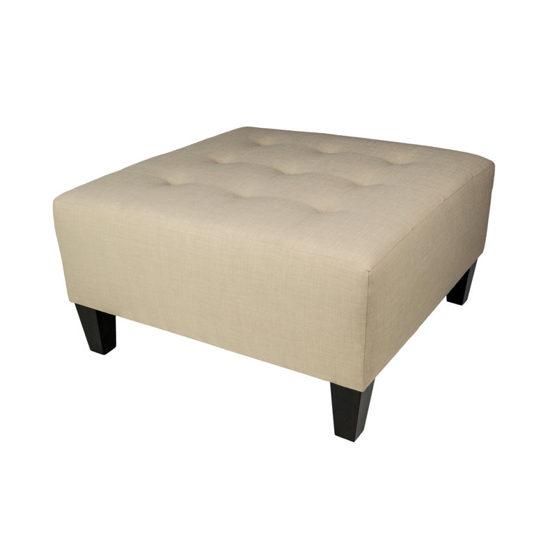 Labelle Upholstered Ottoman, Beige