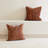 Crossroads Suede Pillow-Rust