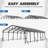 20 X 30 Ft Metal Carport, Heavy Duty Car Shelter With Reinforced Steel Braces & Galvanized Steel Roof & Frame-125426867