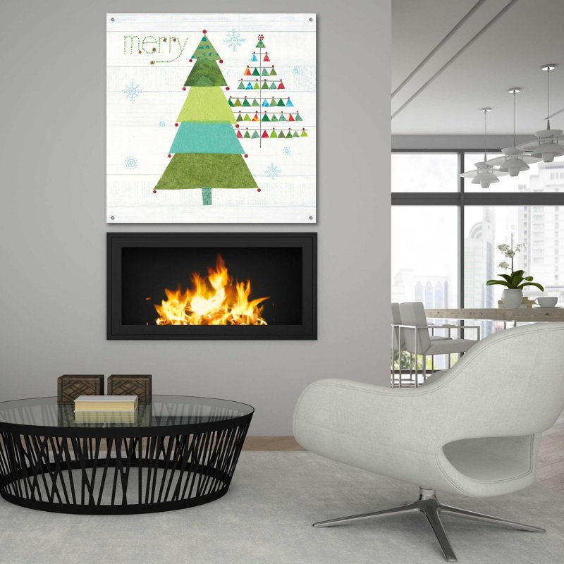 «Christmas Patchwork I» par Courtney Prahl, H 36 po x l 36 po x P 0,2 po