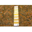Tapis doré foncé à transition de couleur 9 pi 6 po x 13 pi 6 po