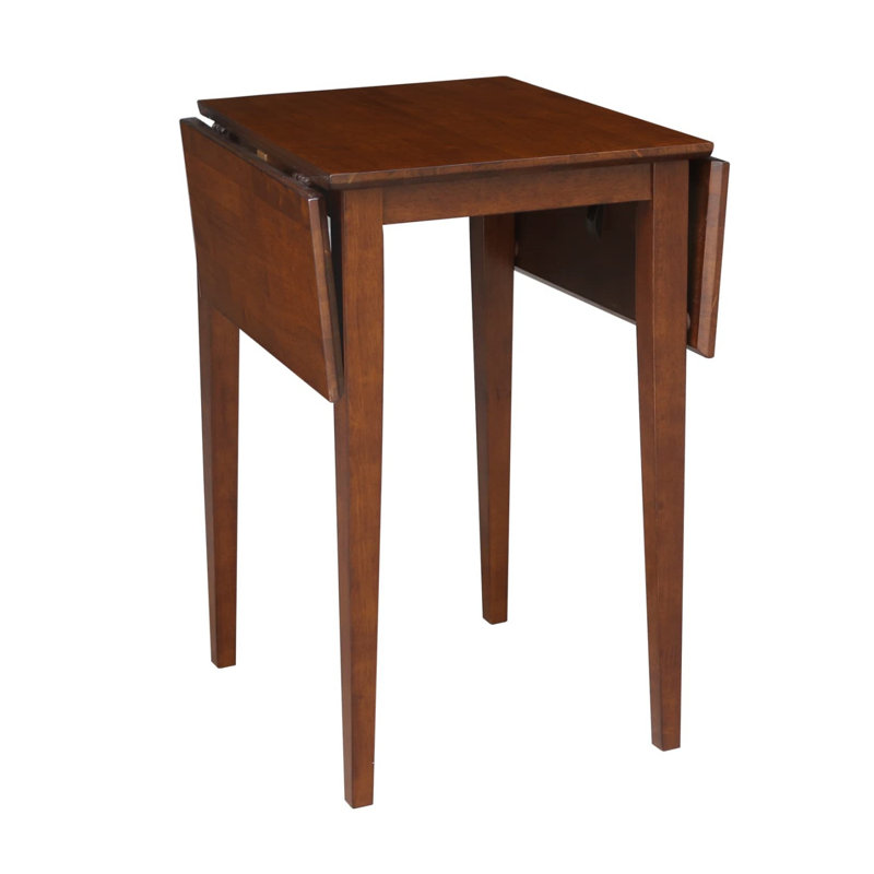 Small Dining Table With Dual 9" Drop Leaf, Dimensions 36"W X 22"D X 29"H, Espresso