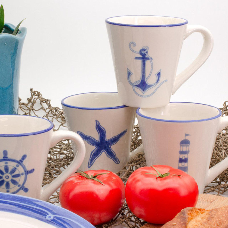 Nautical Ahoy Assorted Mugs