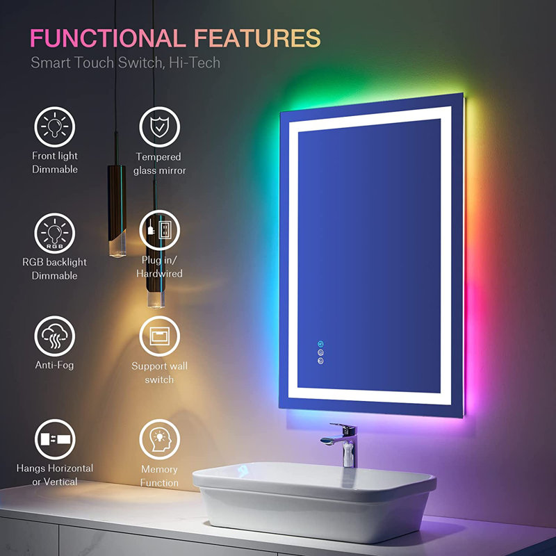 Rectangle Mirror, 28" x 36", White