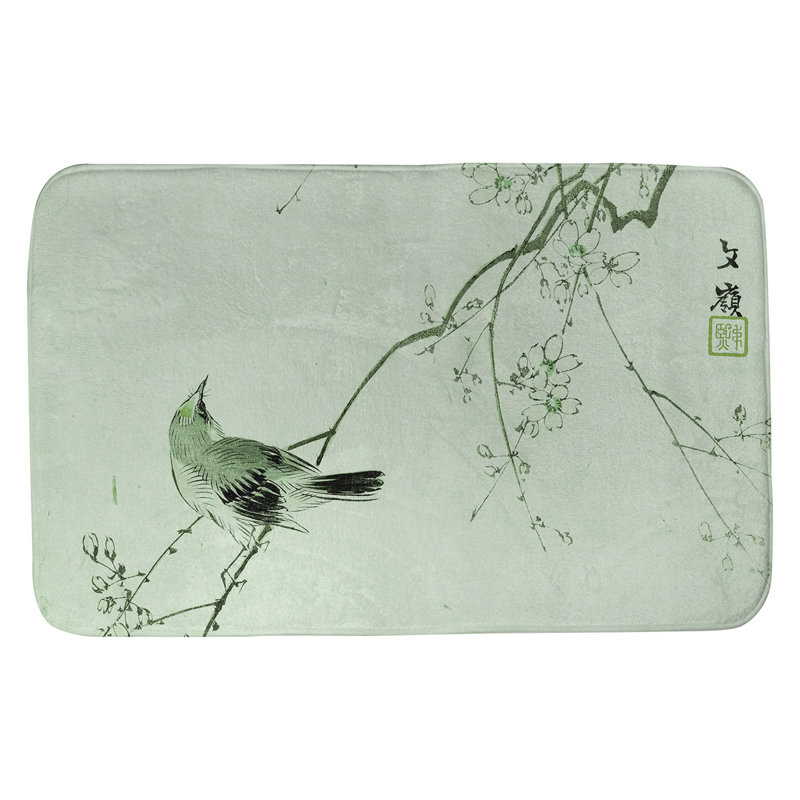 Tapis pour salle de bain Steadman, l 17 po x L 24 po, Vert