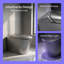 Toilette moderne et intelligente avec bidet, ouverture / fermeture automatique, capteur de pied, siège chauffant et sécheuse-128993266