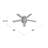 46" Anslee 5 - Blade LED Flush Mount Ceiling Fan with Pull Chain and Light Kit Included-17799250