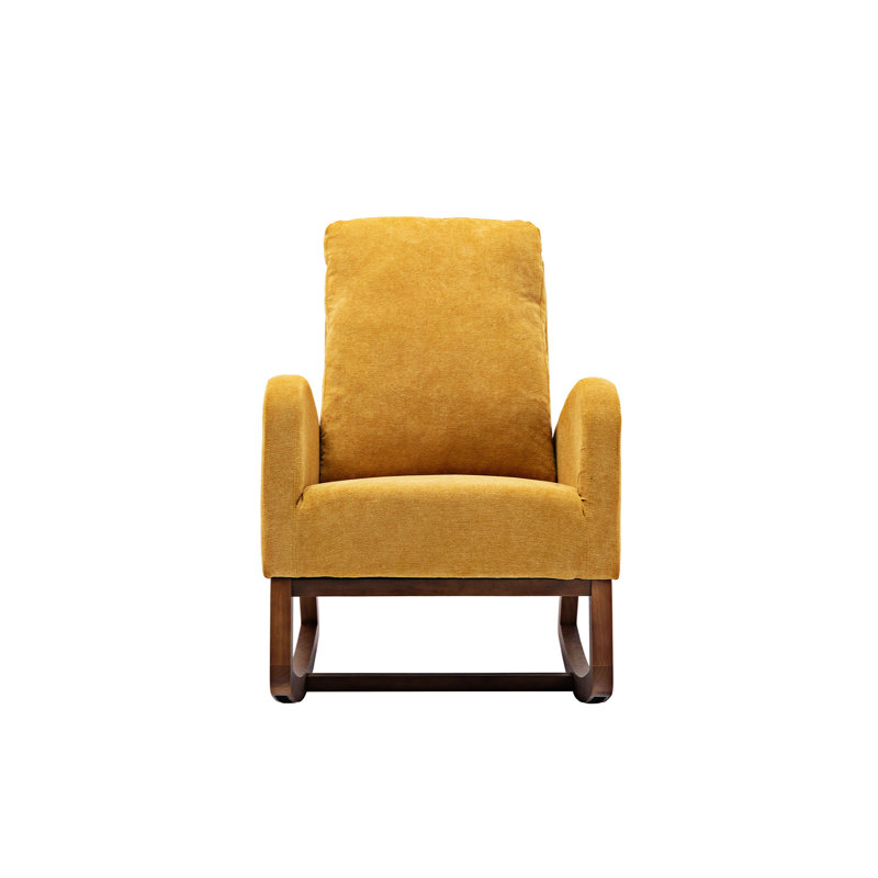 Chaise berçante, Jaune moutarde