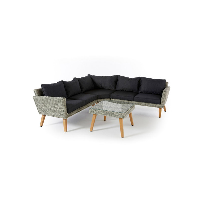 Rittman 5 Seater Rattan Corner Sofa Set