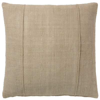 Jaipur Living Khamsin Solid Tan/Taupe Pillow (24" Square)