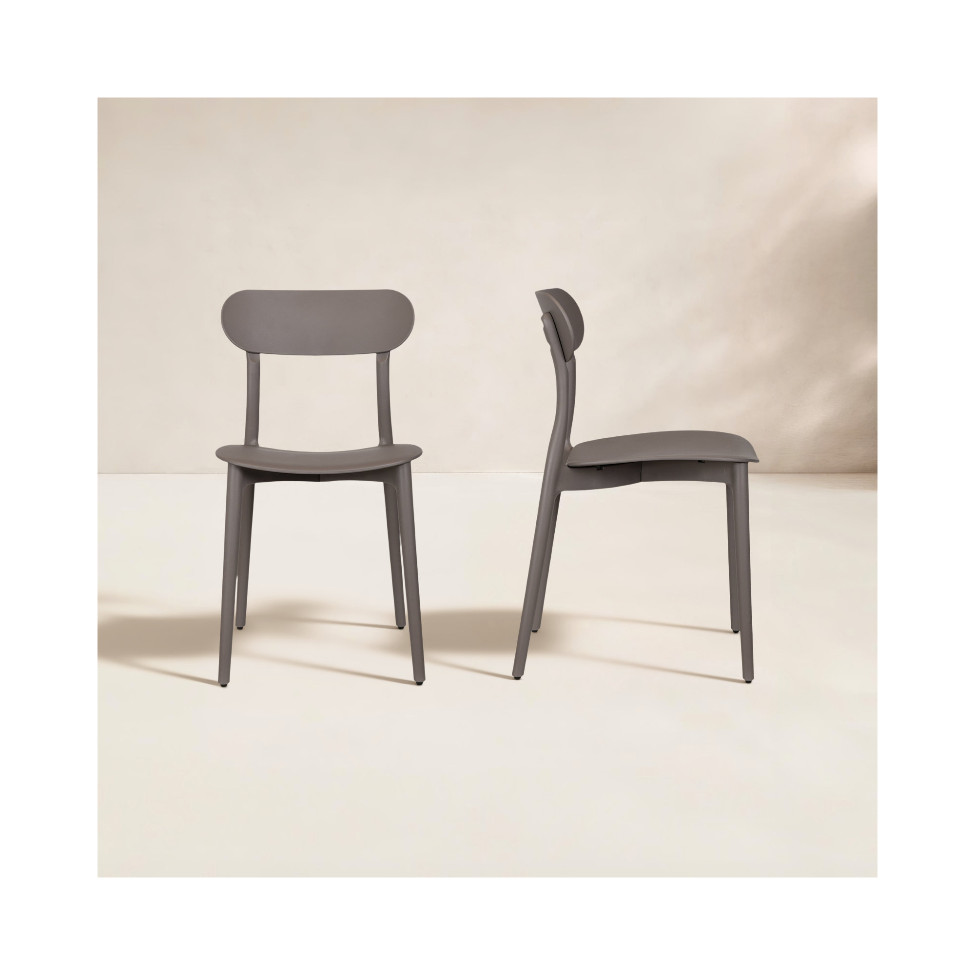 Kent Outdoor Dining Chair, Taupe