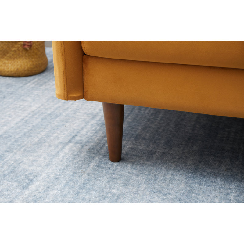 Estancia 72'' Velvet Sofa, Ginger Velvet