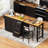 Extendable Dining Table Kitchen Island with Storage, Power Outlet, and Rolling Wheels for Versatile Kitchen Use-1963680386