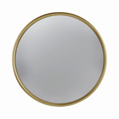Circle Mirror with Iron Frame