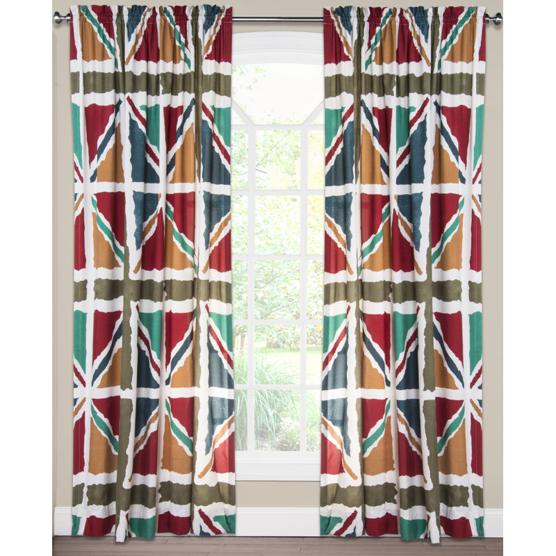 Guro Polyester Semi Sheer Curtain Single Panel