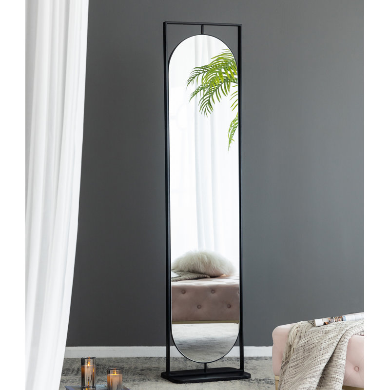 Miroir pleine grandeur avec tablettes