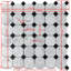 Carrara White Marble 2 Inch Octagon Mosaic Tile W/ Bardiglio Grey Dots Honed